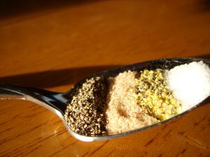 image of a spoon filled with spices